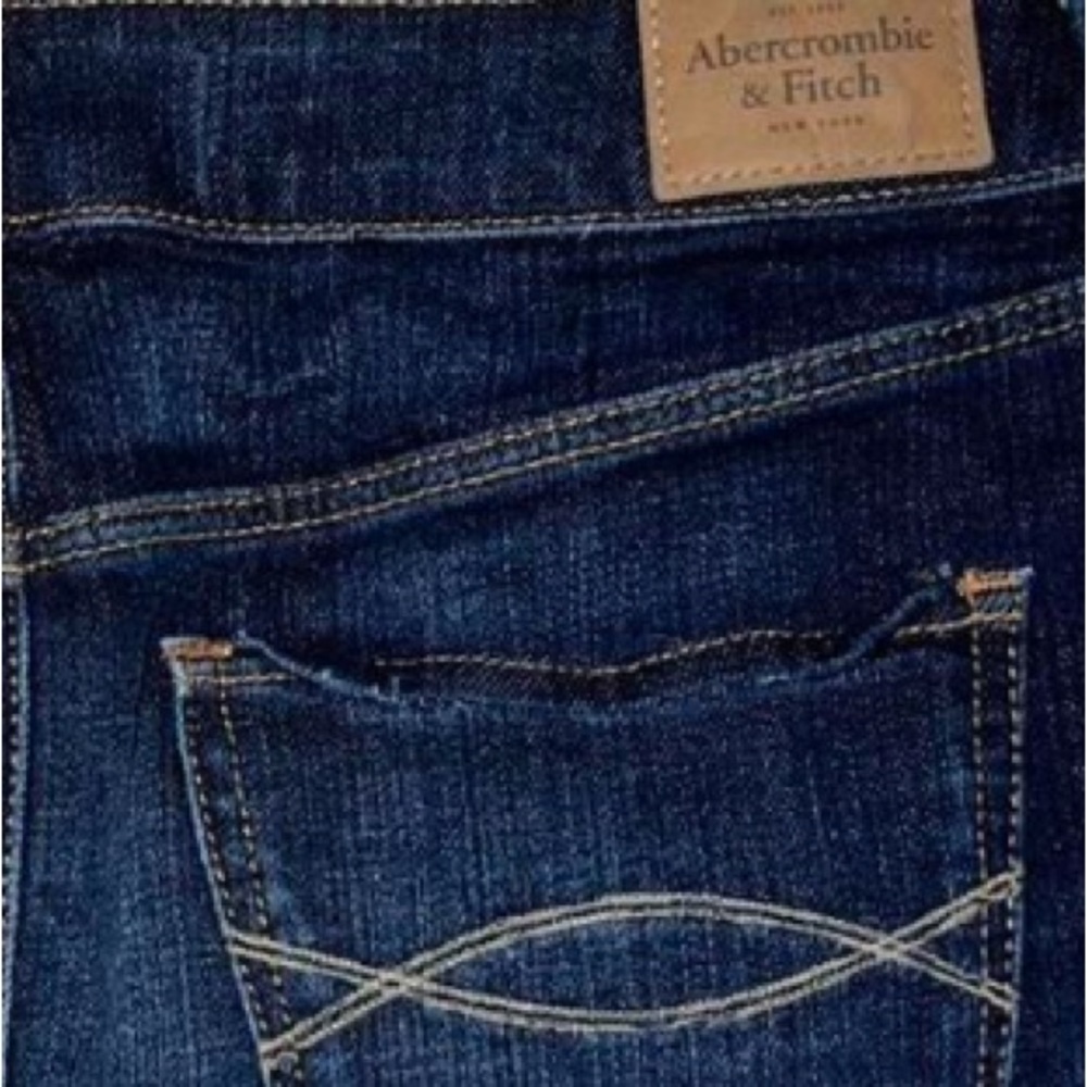 Abercrombie low rise denim micro Y2K mini skirt